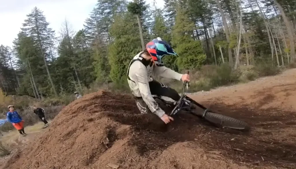 Crashing Mountain Bike