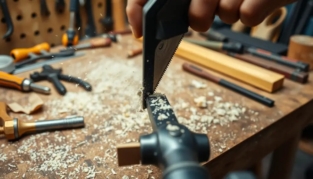 cutting mountain bike handlebars