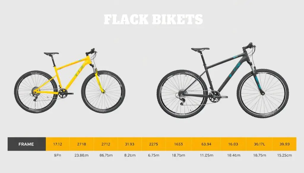 hardtail mountain bike size chart