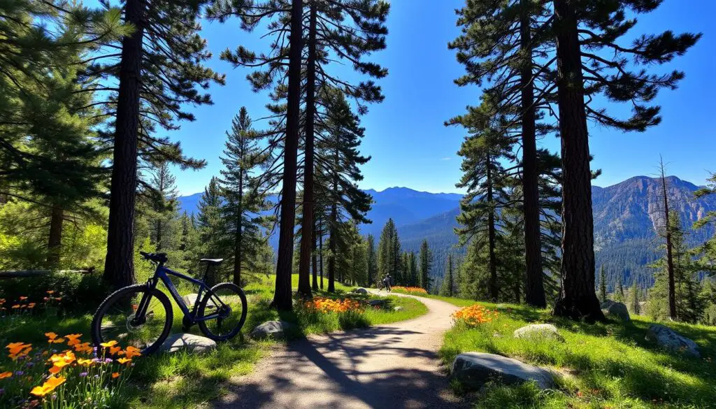 kyle and april mountain bike