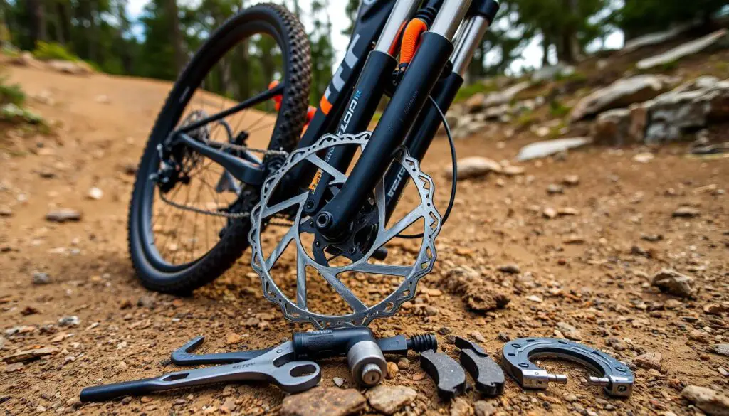 mountain bike brake rotor break-in