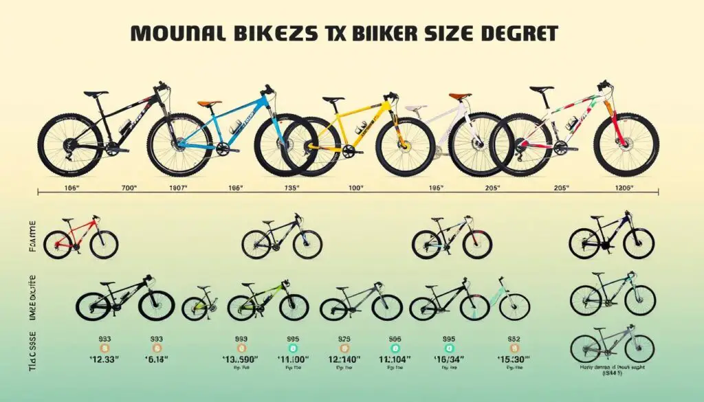 mountain bike size chart comparison