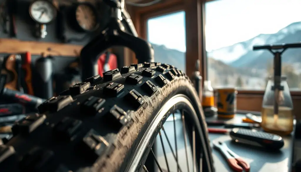 mountain bike tire maintenance