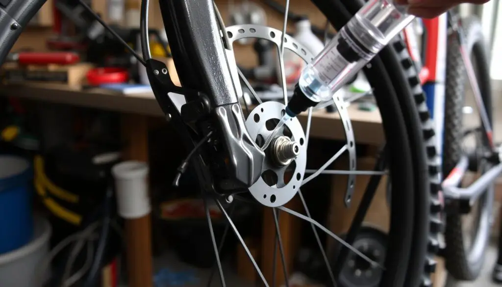 mtb disc brake bleeding