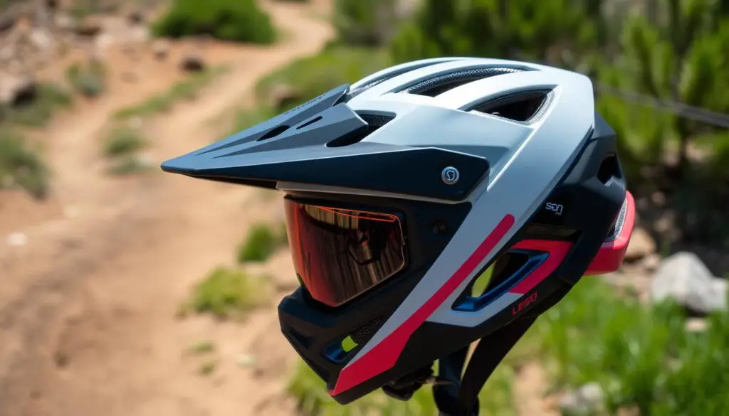 mtb helmet visor design