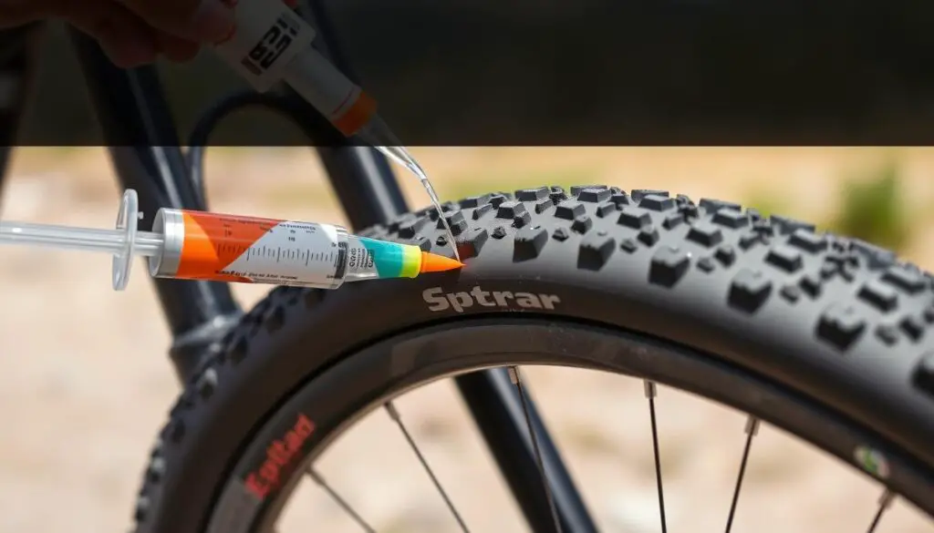 tire sealant measurement for mtb