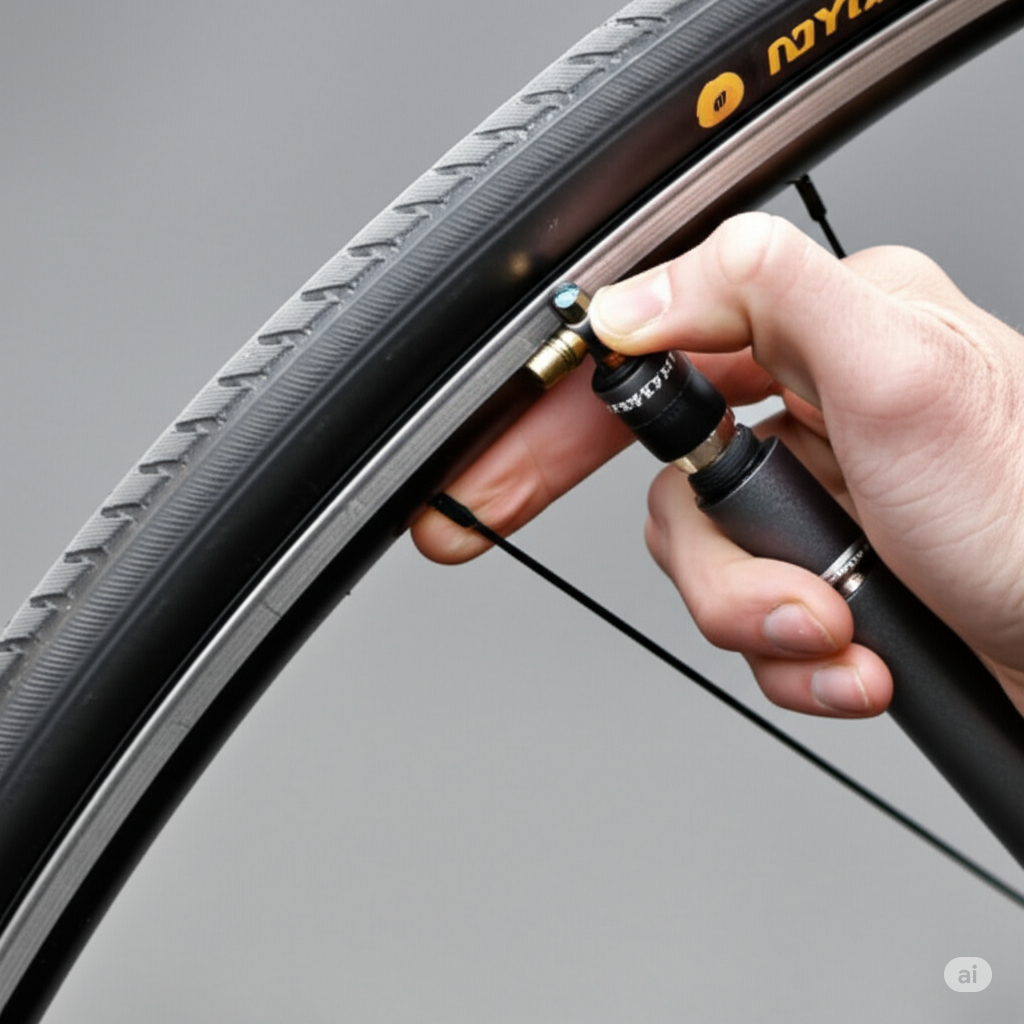 How to inflate bike tire presta valve