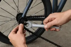 Loosen the Rear Wheel