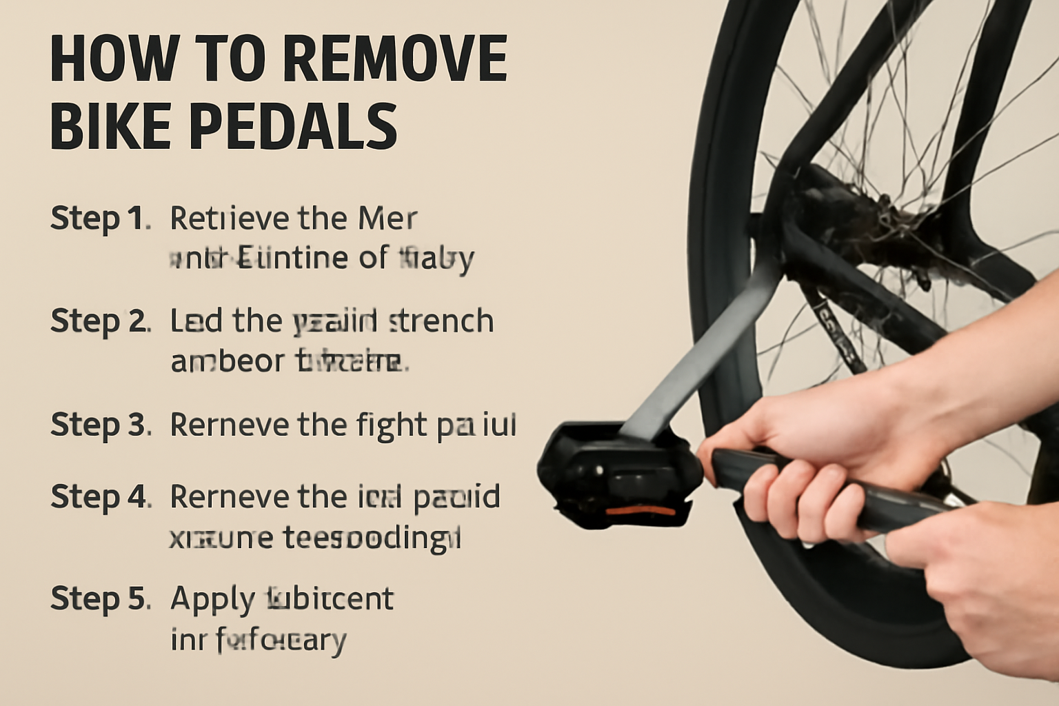 how to remove bike pedals